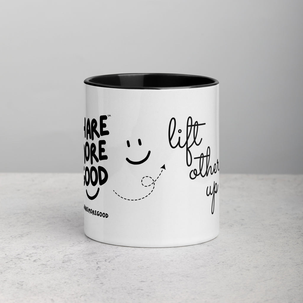 Two-Tone "Lift Others Up + Smile" Mugs (11oz)