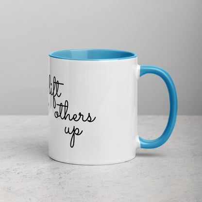 Two-Tone "Lift Others Up + Smile" Mugs (11oz)