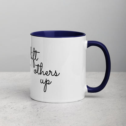 Two-Tone "Lift Others Up + Smile" Mugs (11oz)