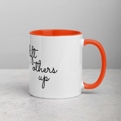 Two-Tone "Lift Others Up + Smile" Mugs (11oz)