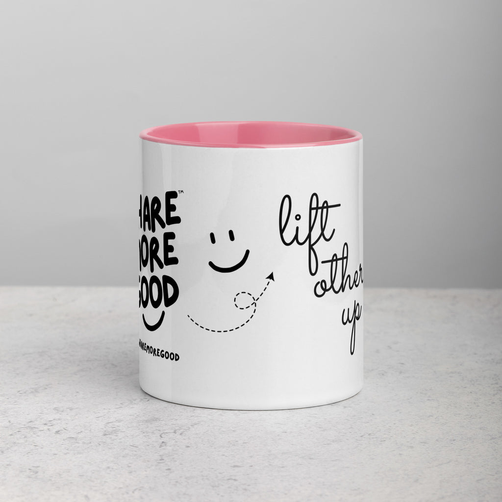 Two-Tone "Lift Others Up + Smile" Mugs (11oz)